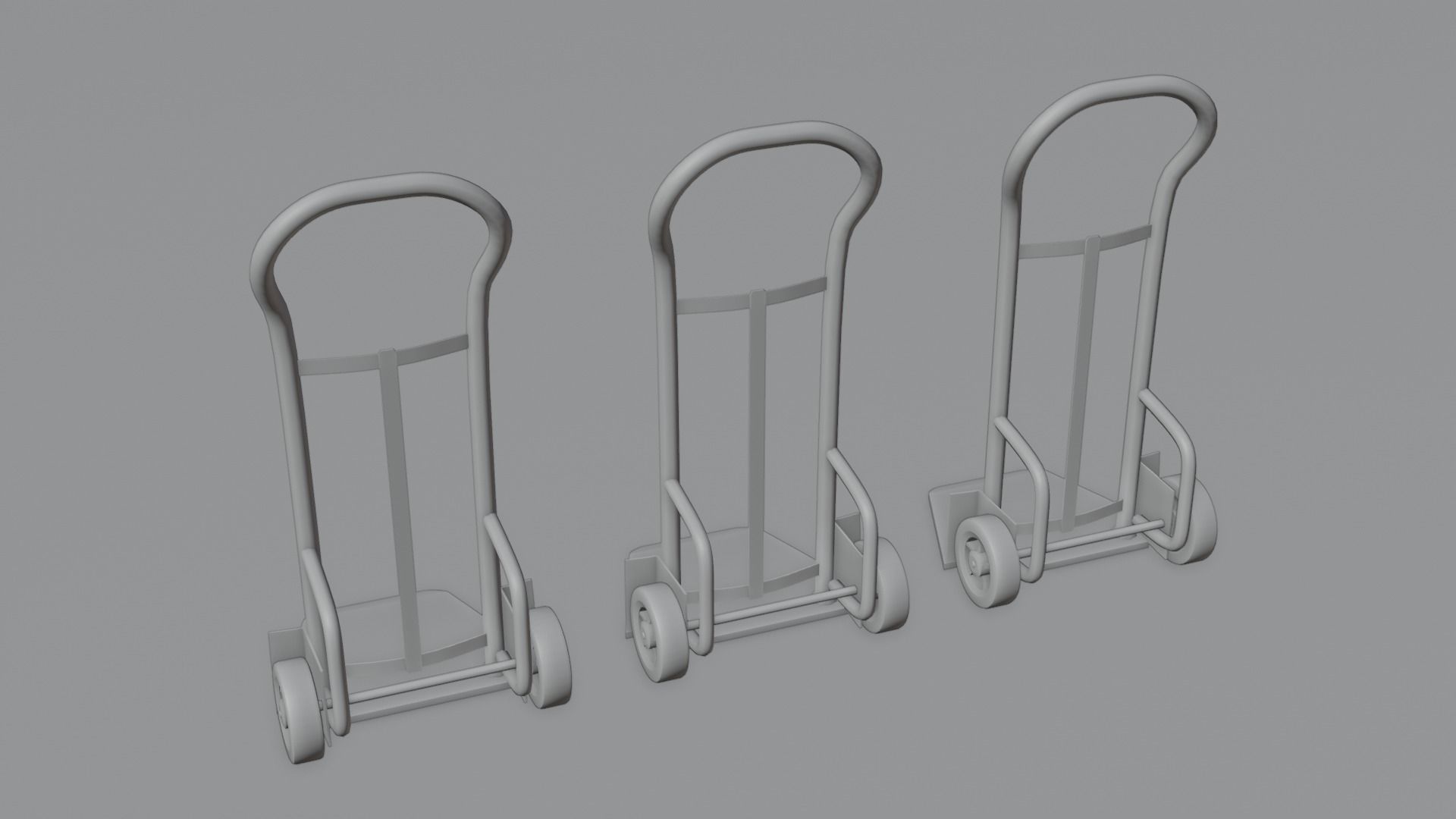 Industrial Dolly 4K and 2K Textures Low-poly 3D model_5