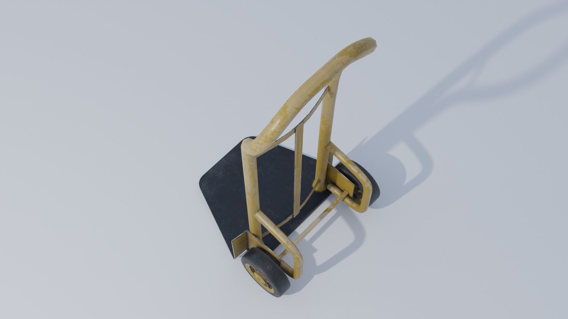 Industrial Dolly 4K and 2K Textures Low-poly 3D model_9