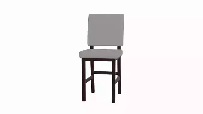 Fabric Chair Low-poly 3D model