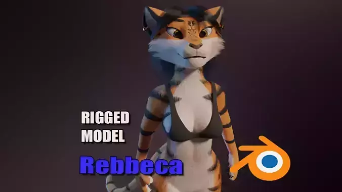 Rebecca Anthro Tiger