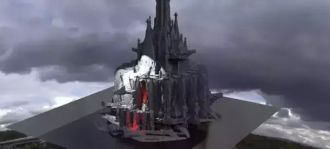 Sci-Fi dark Platforms Decepticon base 2 Kit bash 