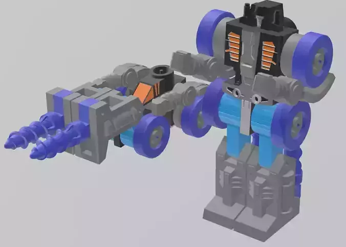 Transformers Drillbit for Cybertron Metroplex 3D print model