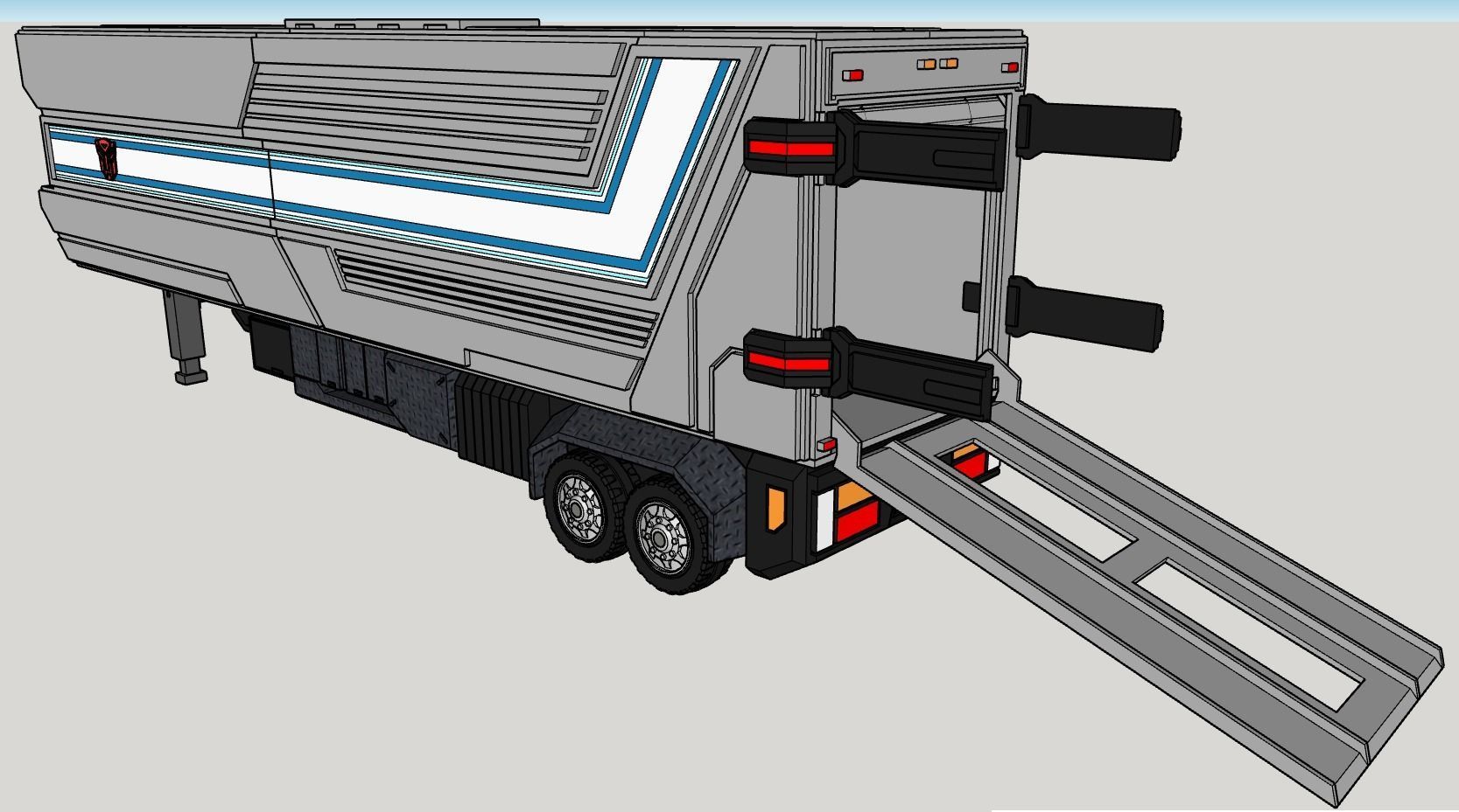 Obelisco - TF Prime Optimus Trailer 3D print model_5