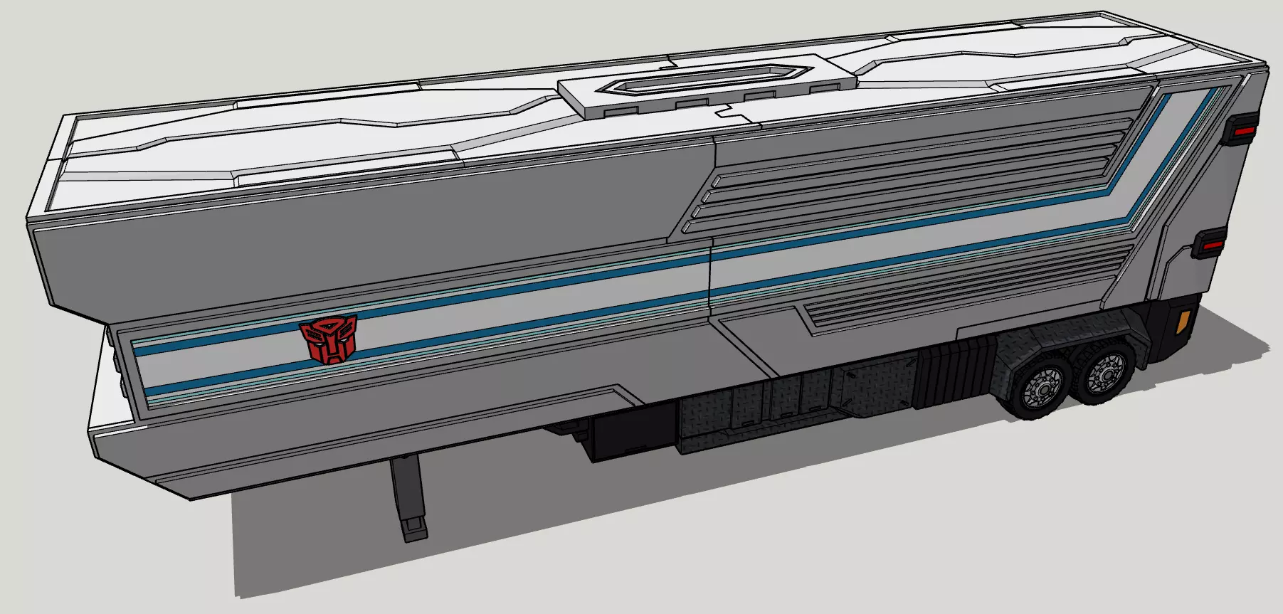 Obelisco - TF Prime Optimus Trailer 3D print model_0