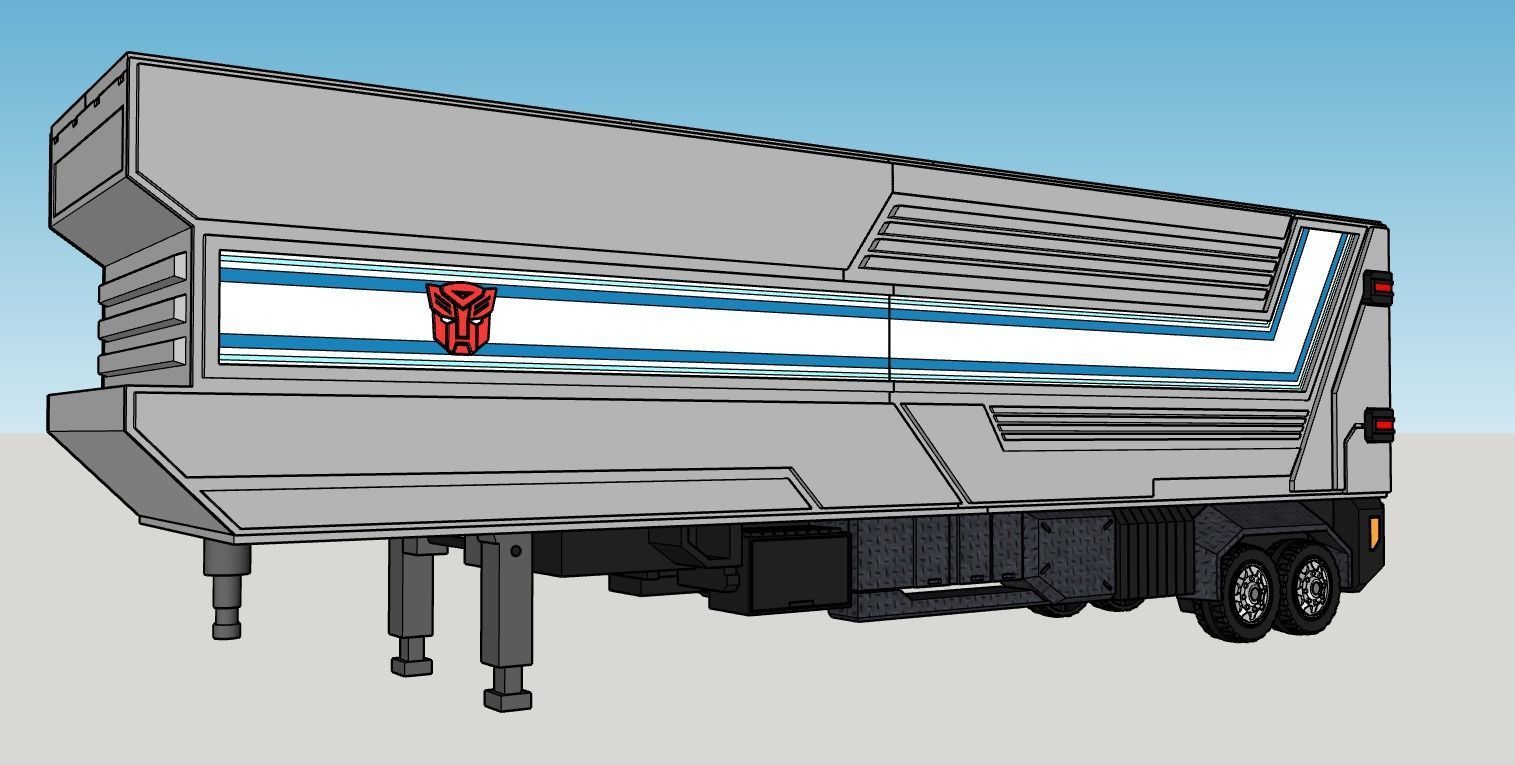 Obelisco - TF Prime Optimus Trailer 3D print model_1