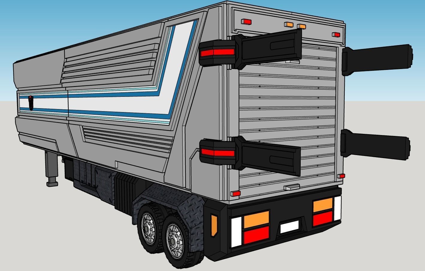 Obelisco - TF Prime Optimus Trailer 3D print model_3