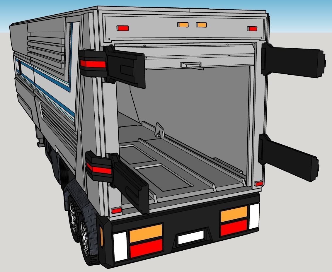 Obelisco - TF Prime Optimus Trailer 3D print model_4