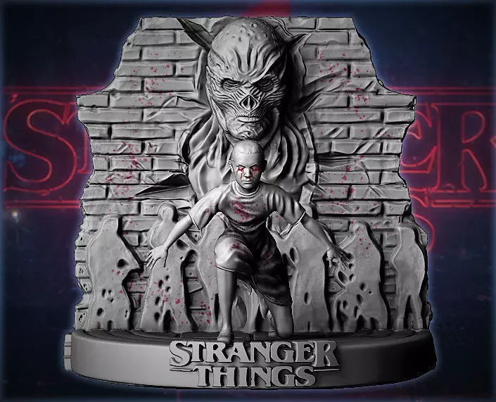 Stranger Things Eleven and  Vecna 3D print model_0