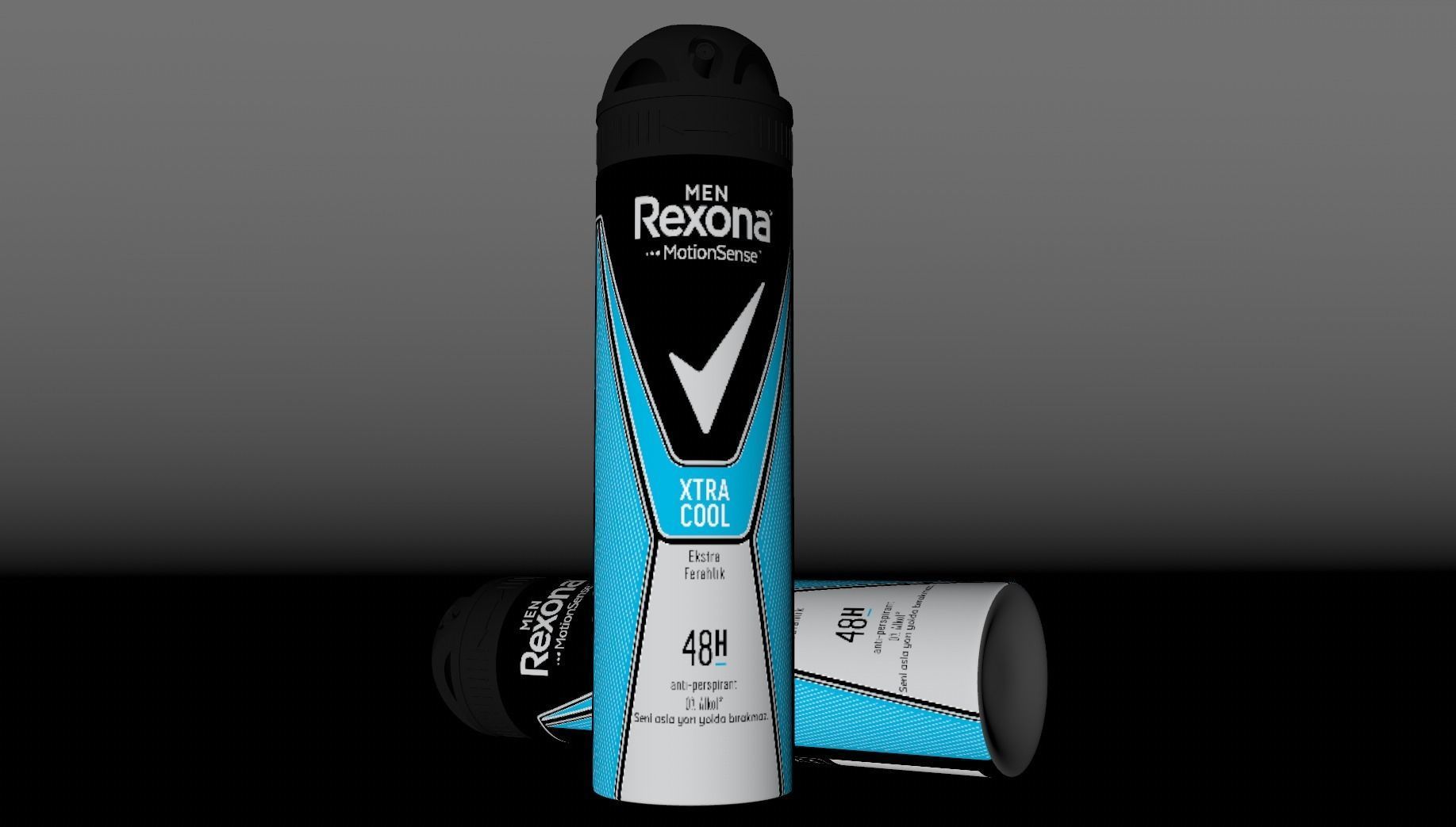 Rexona Extra Cool Dry Spray 3D Model  Low-poly 3D model_14