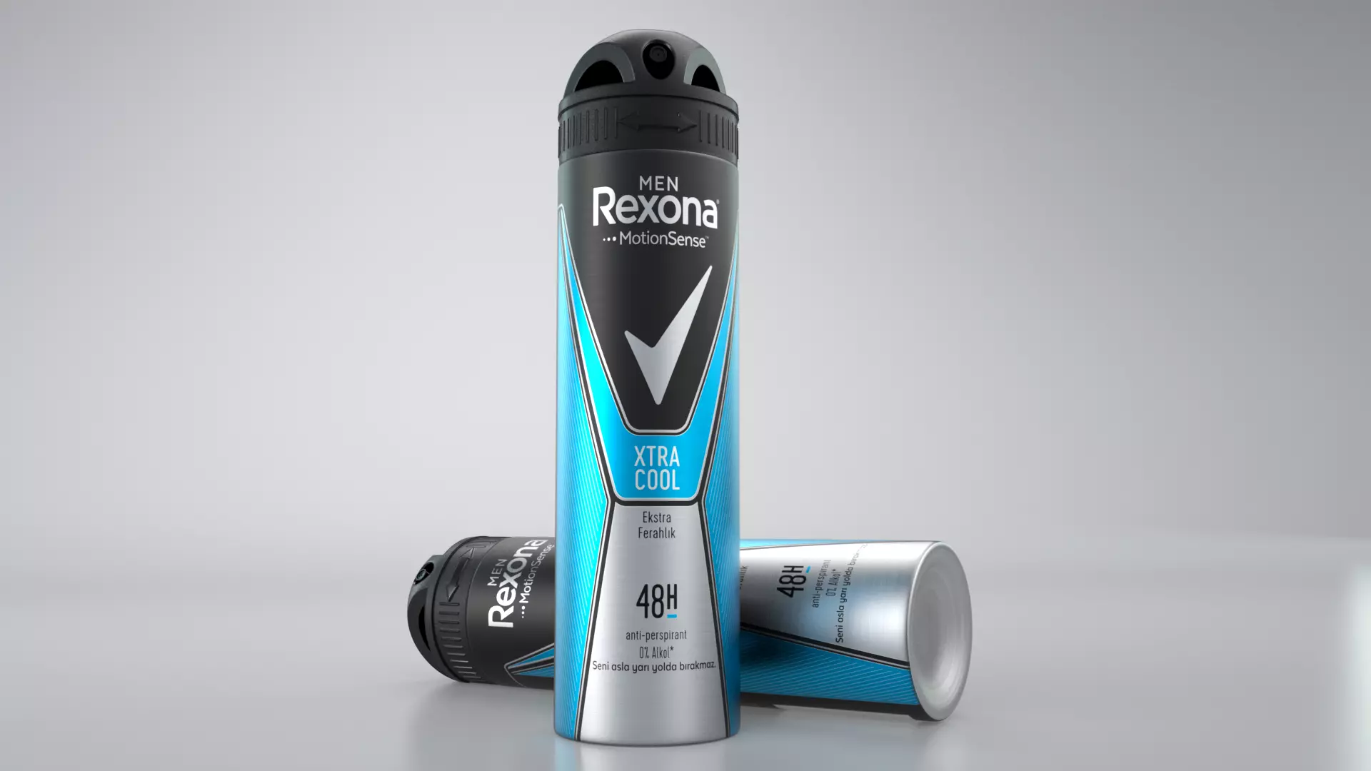 Rexona Extra Cool Dry Spray 3D Model  Low-poly 3D model_0
