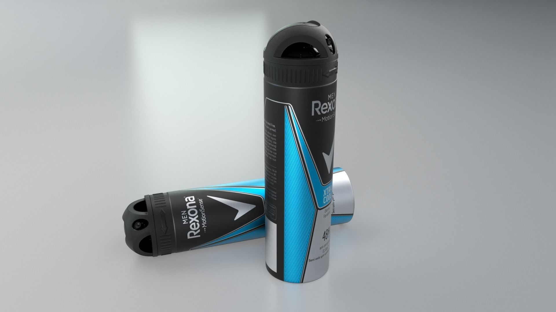 Rexona Extra Cool Dry Spray 3D Model  Low-poly 3D model_1