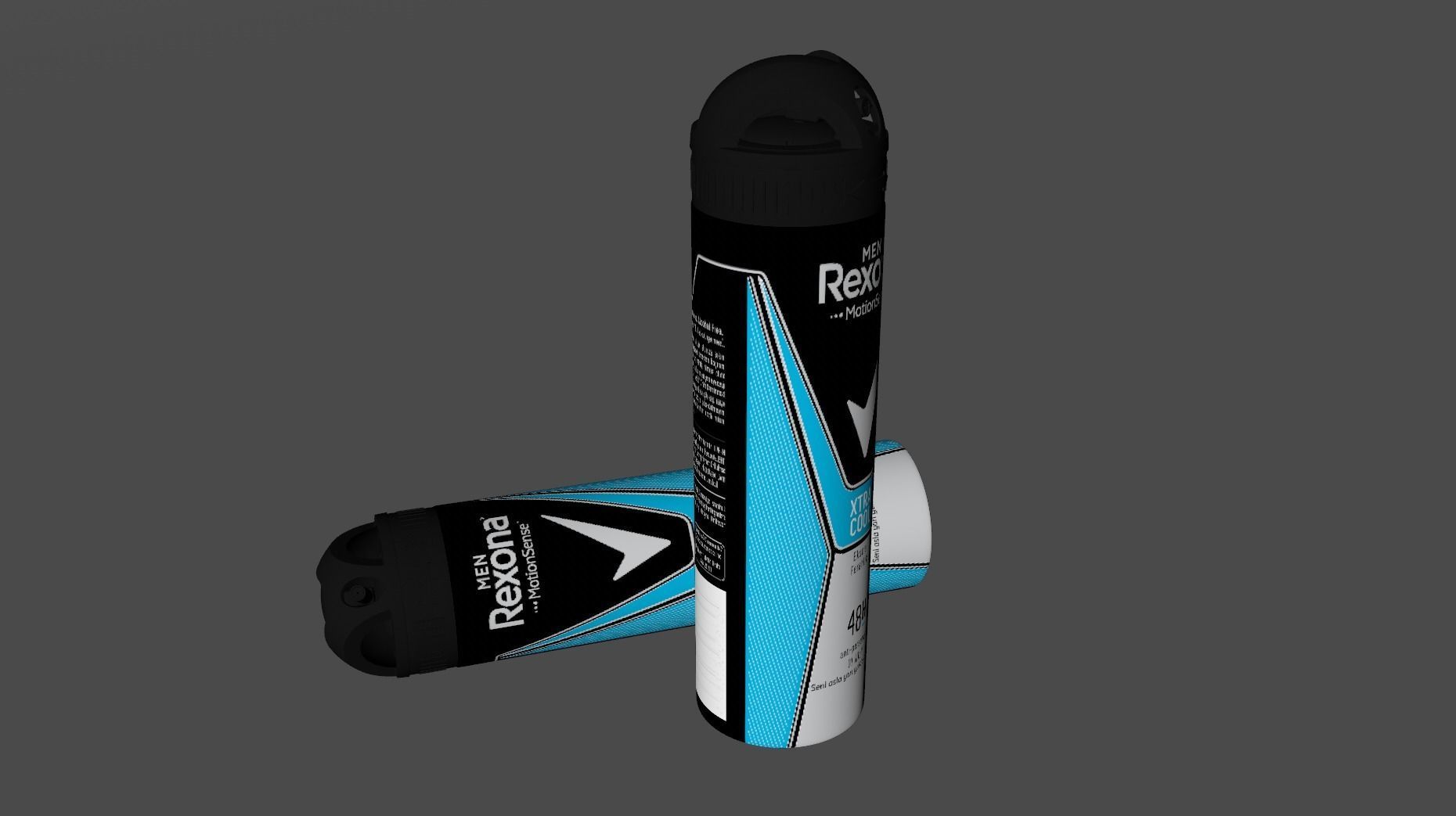 Rexona Extra Cool Dry Spray 3D Model  Low-poly 3D model_13