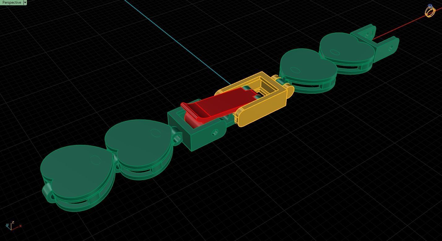 Bracelet Lock print 3D Model 3D print model_2