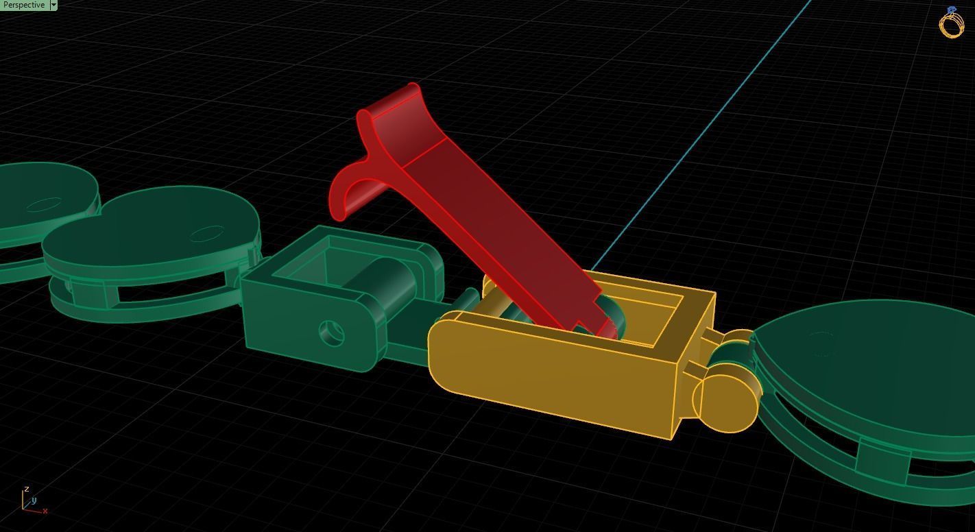 Bracelet Lock print 3D Model 3D print model_6