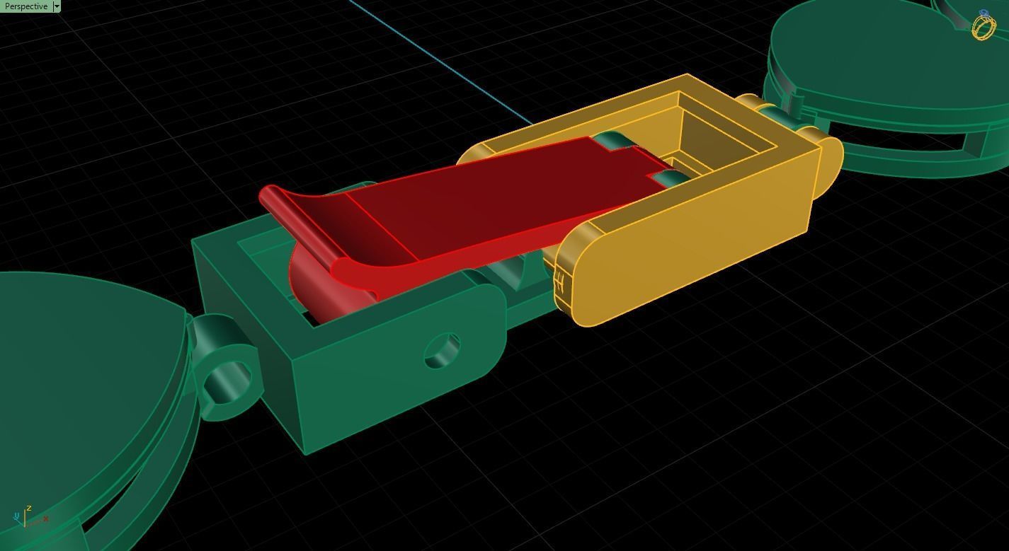 Bracelet Lock print 3D Model 3D print model_4