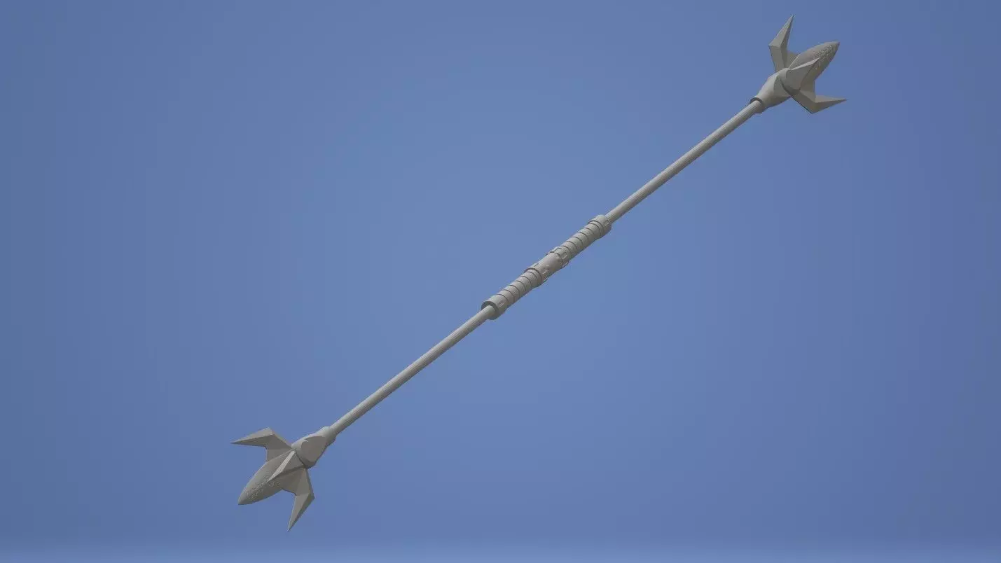 Blue Power Lance 3D print model_0