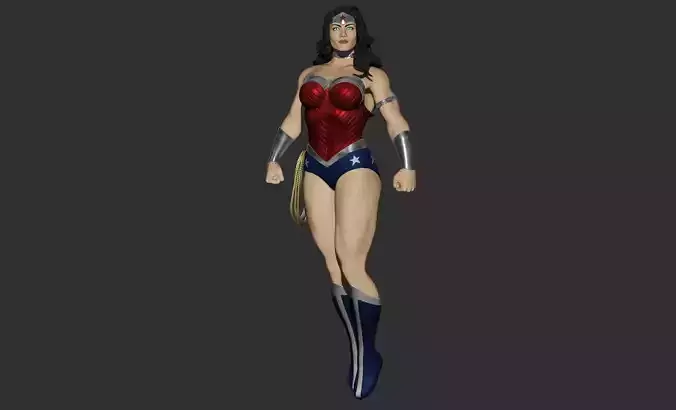 New 52 Wonder Woman Fanart 3D Model