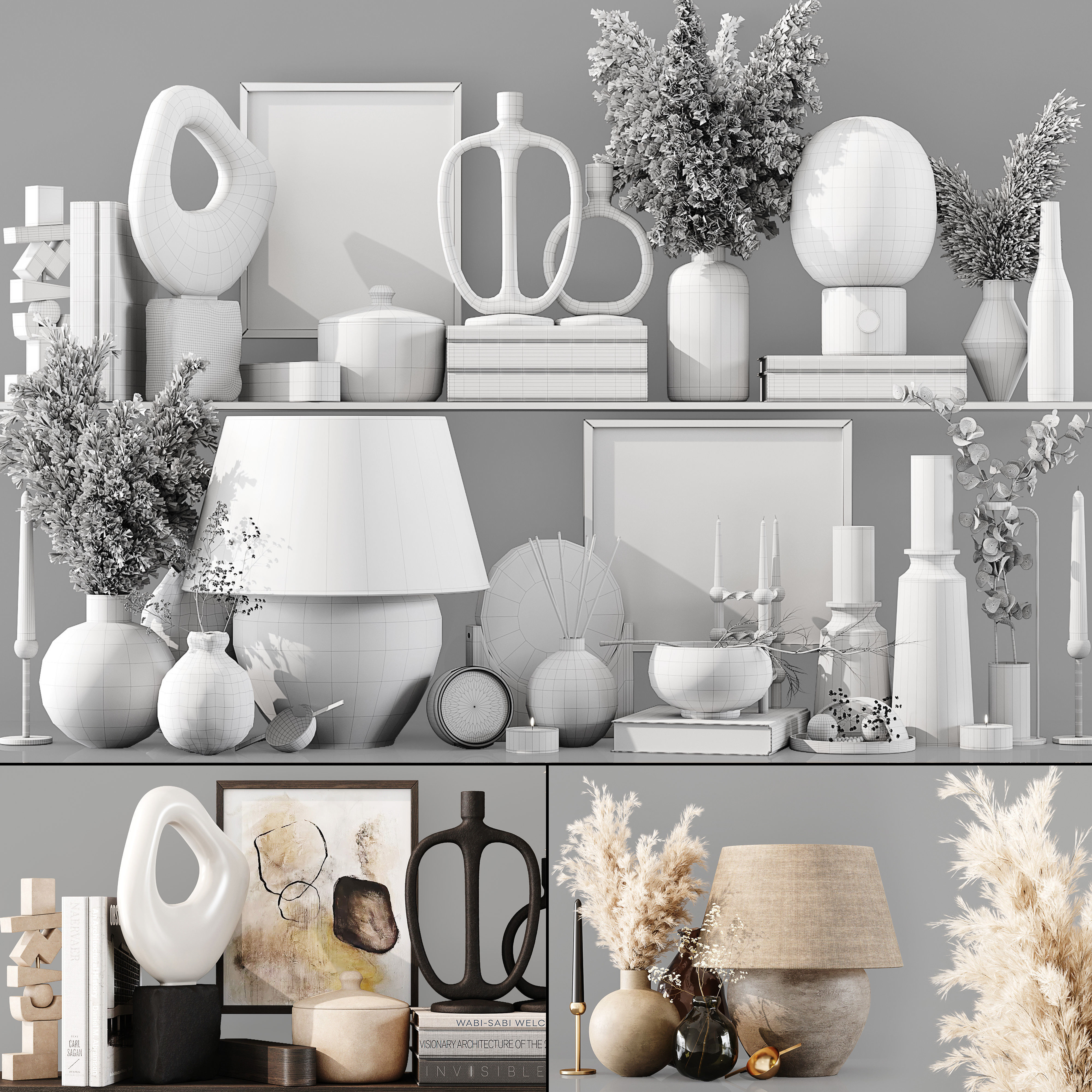 Decorative Set 119 3D model_6