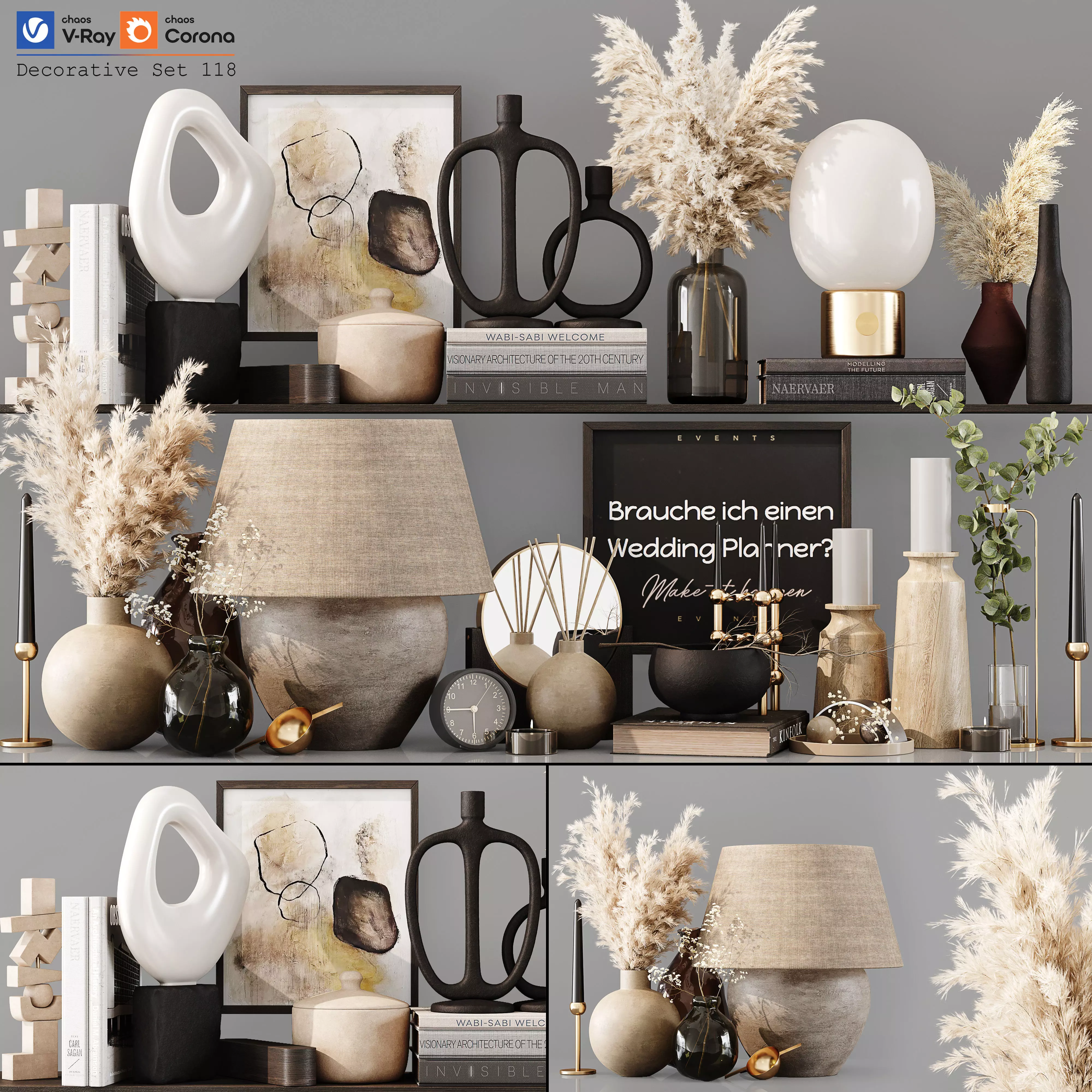 Decorative Set 119 3D model_0