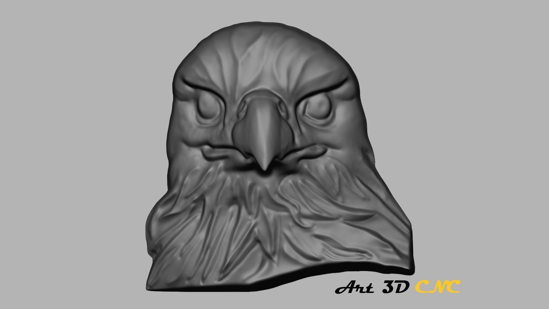Eagle Art CNC- ArtCam 3D print model_3