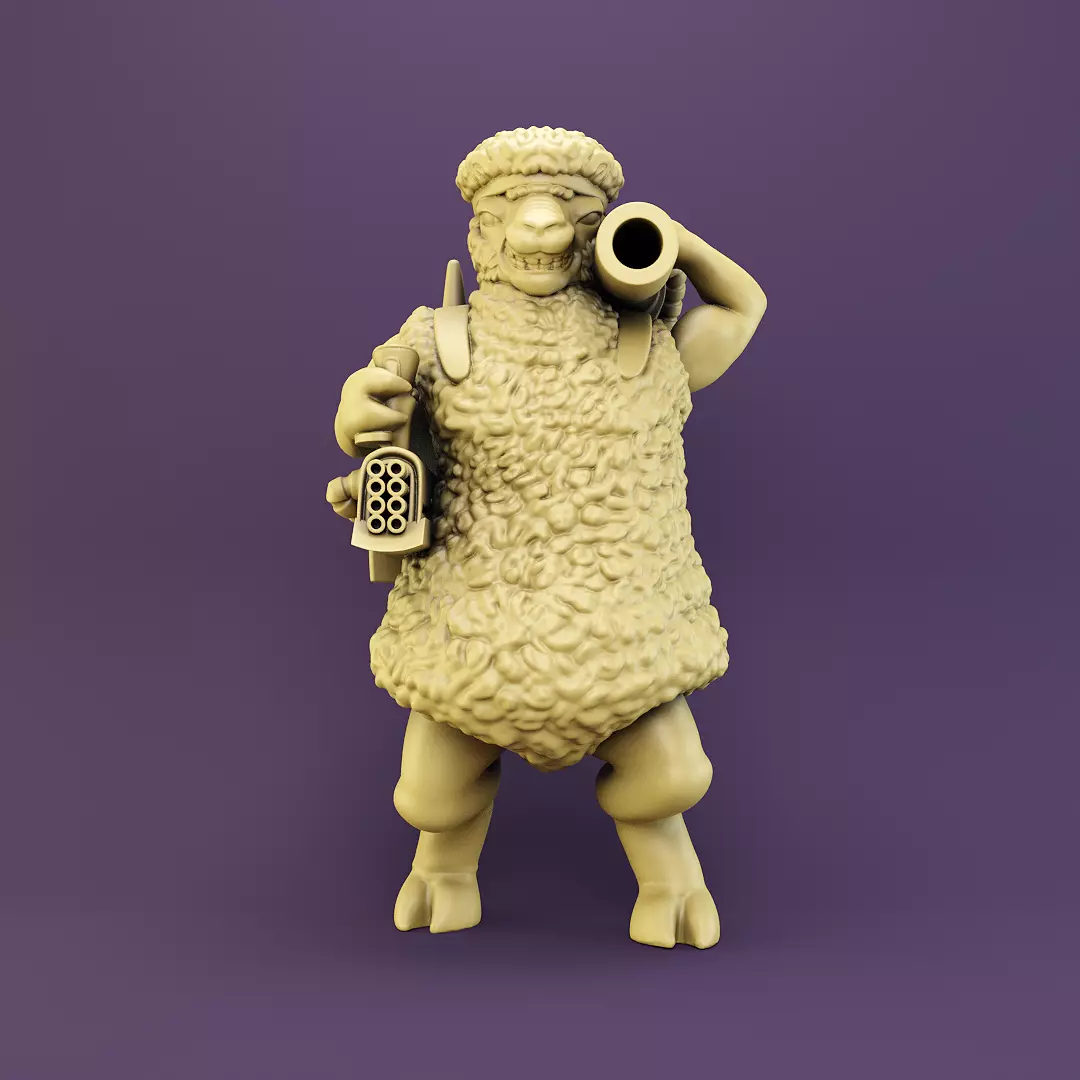 Sci fi sheep 3D print model
