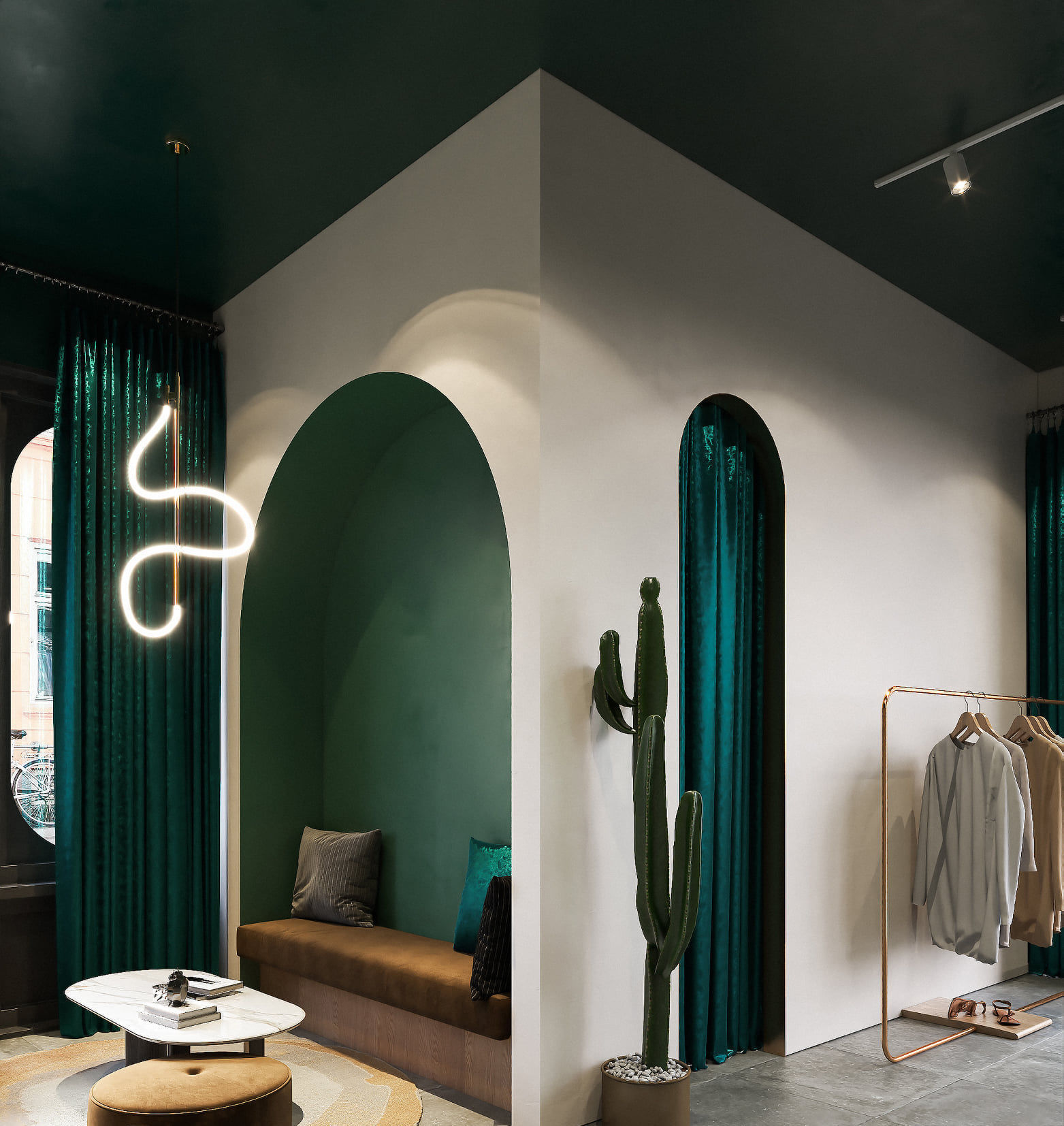 Clothing store interior design Model 3D model_4