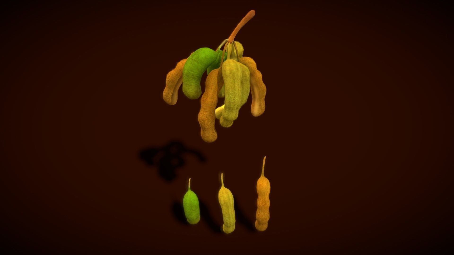Collection Fruit Path5 Low-poly 3D model_7