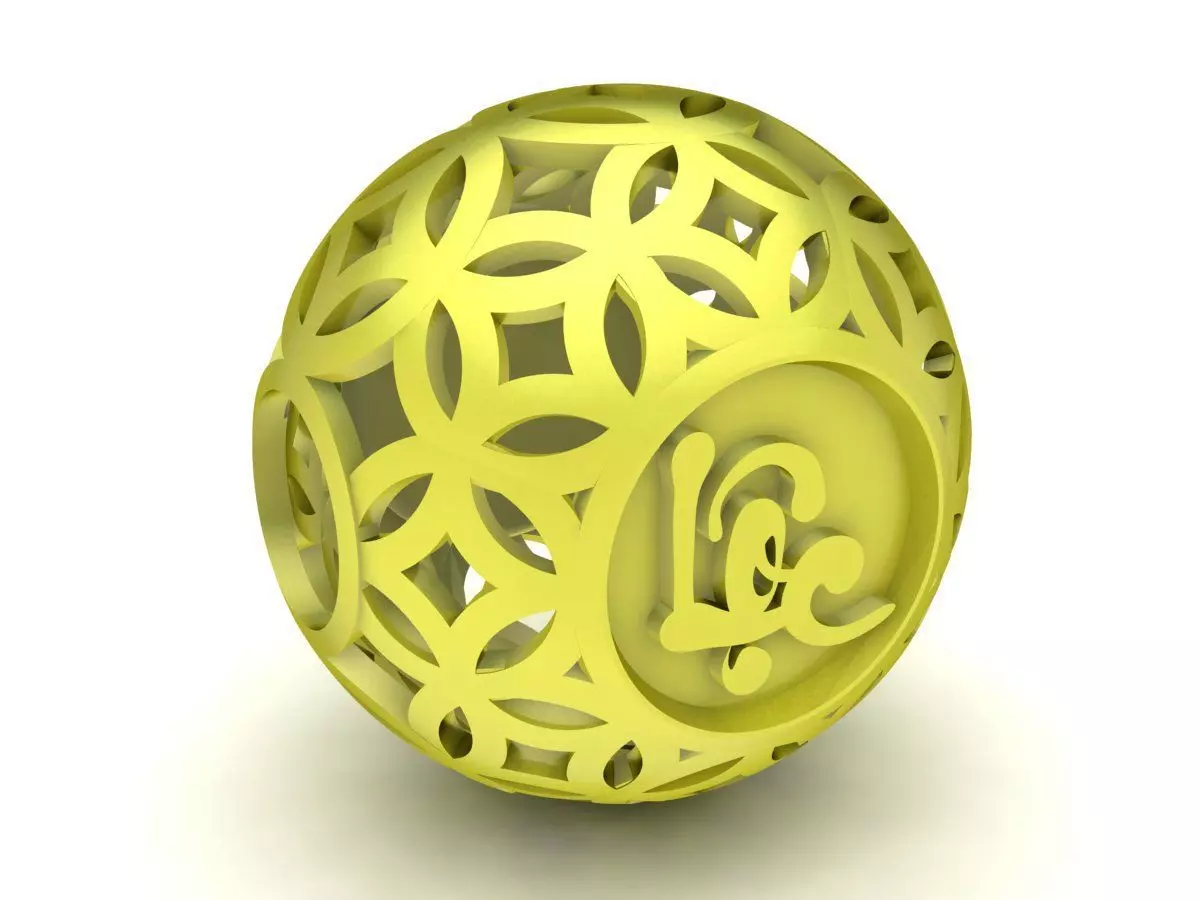VietNam fengshui lucky ball charm 4030 3D print model_0