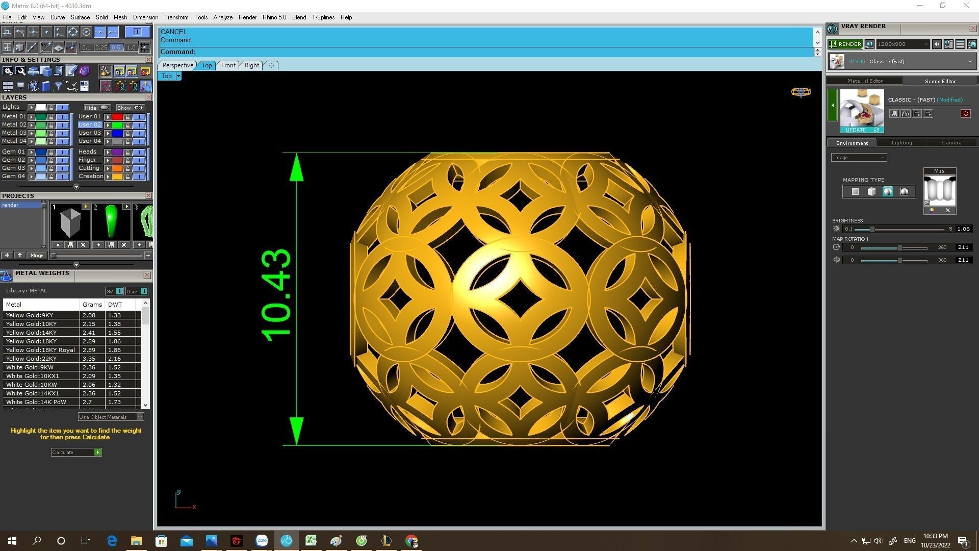 VietNam fengshui lucky ball charm 4030 3D print model_4