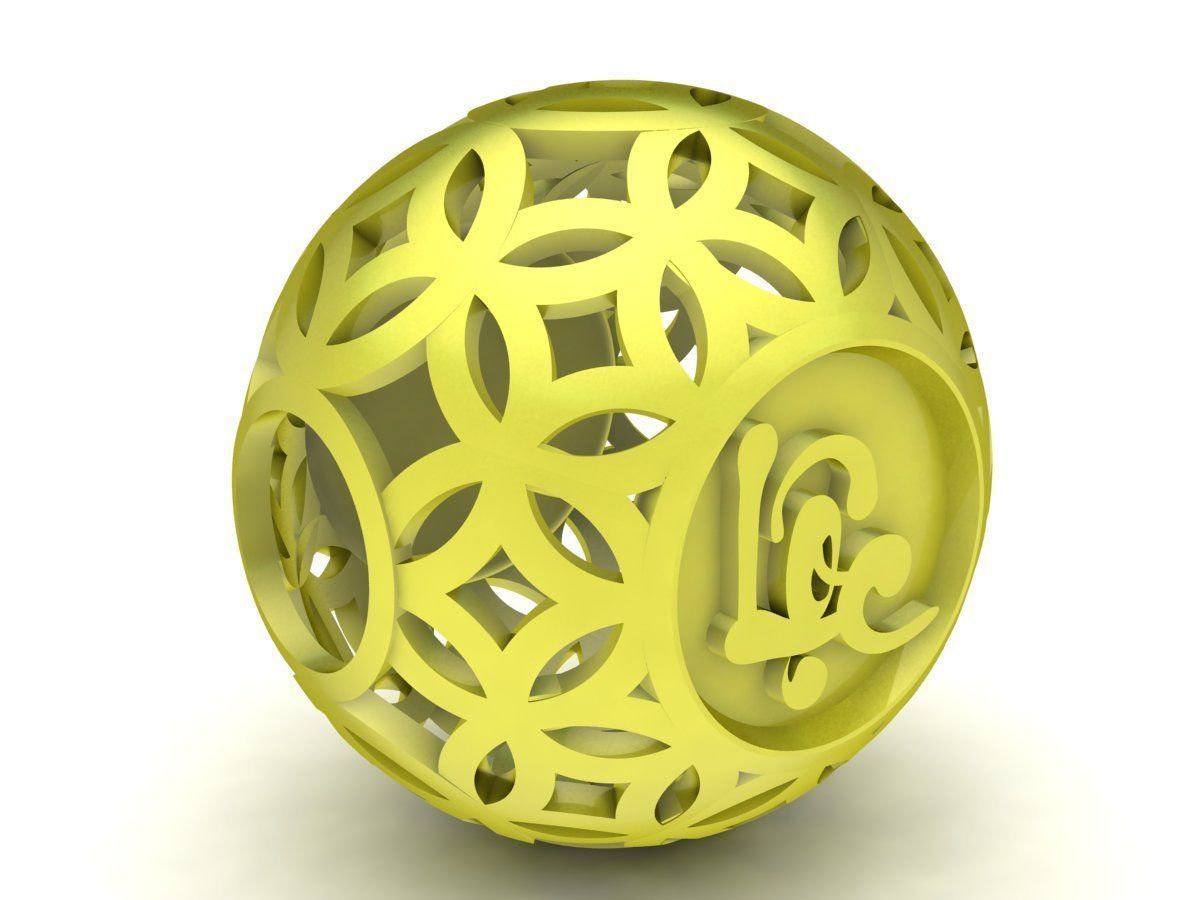 VietNam fengshui lucky ball charm 4030 3D print model_1