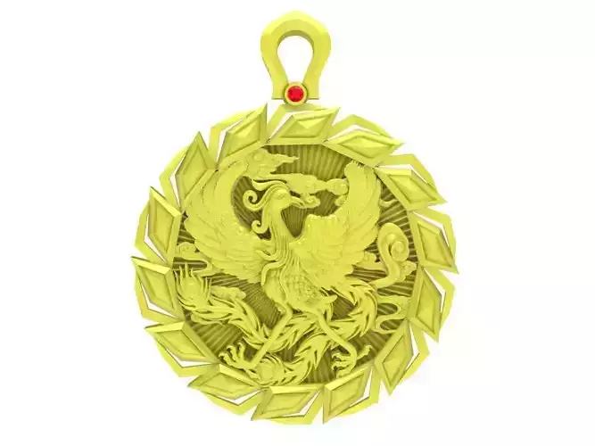 lucky phoneix pendant 4032