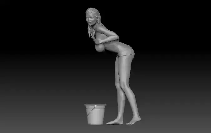 CAR WASH GIRL 2 3D print model
