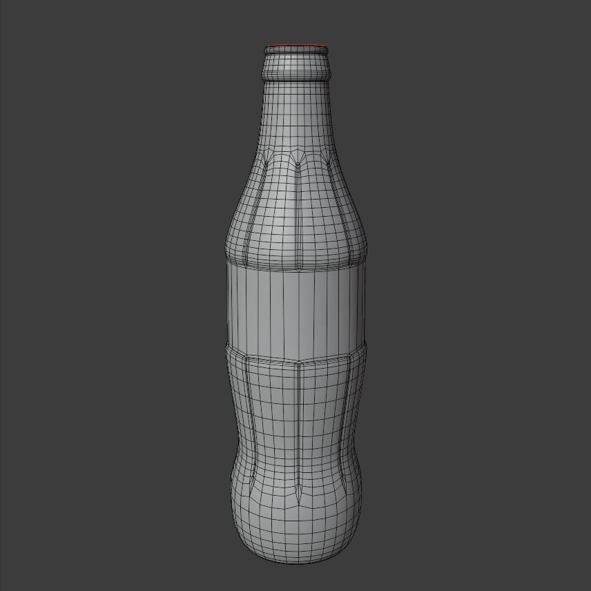 Soda Bottle and Plastic Bottle Storage Crate Low-poly 3D model_7