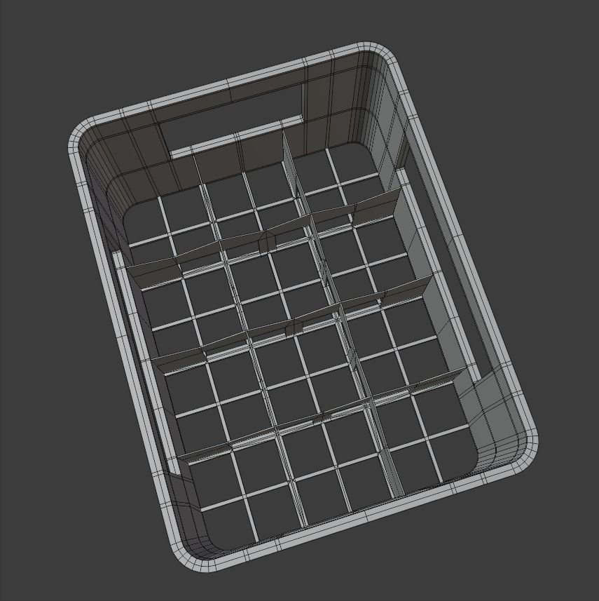 Soda Bottle and Plastic Bottle Storage Crate Low-poly 3D model_3