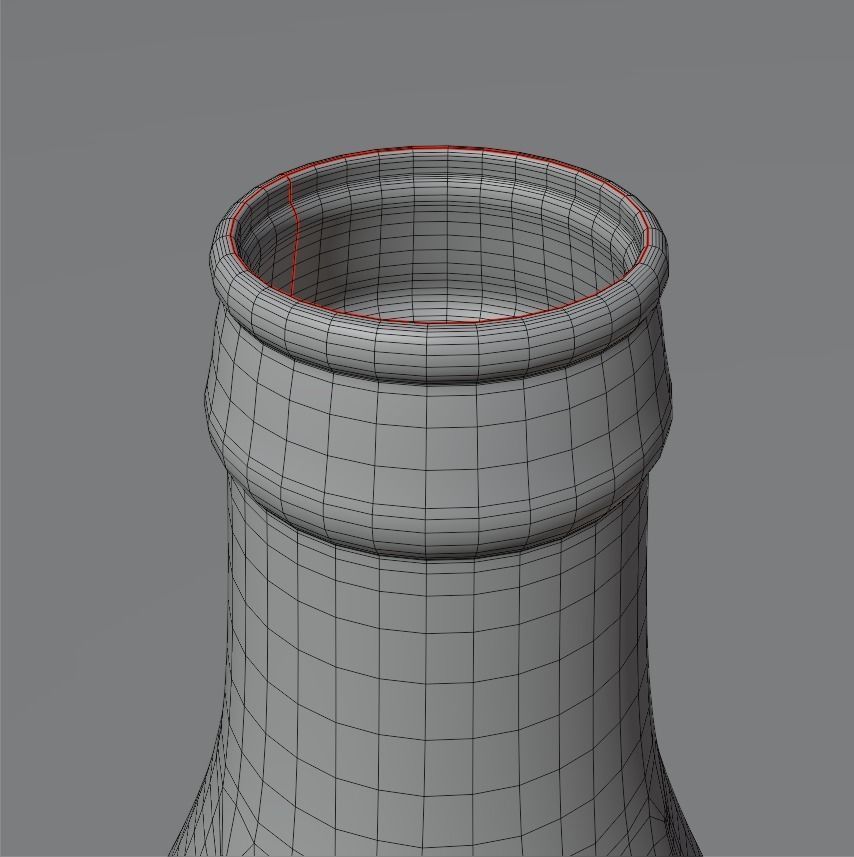 Soda Bottle and Plastic Bottle Storage Crate Low-poly 3D model_9