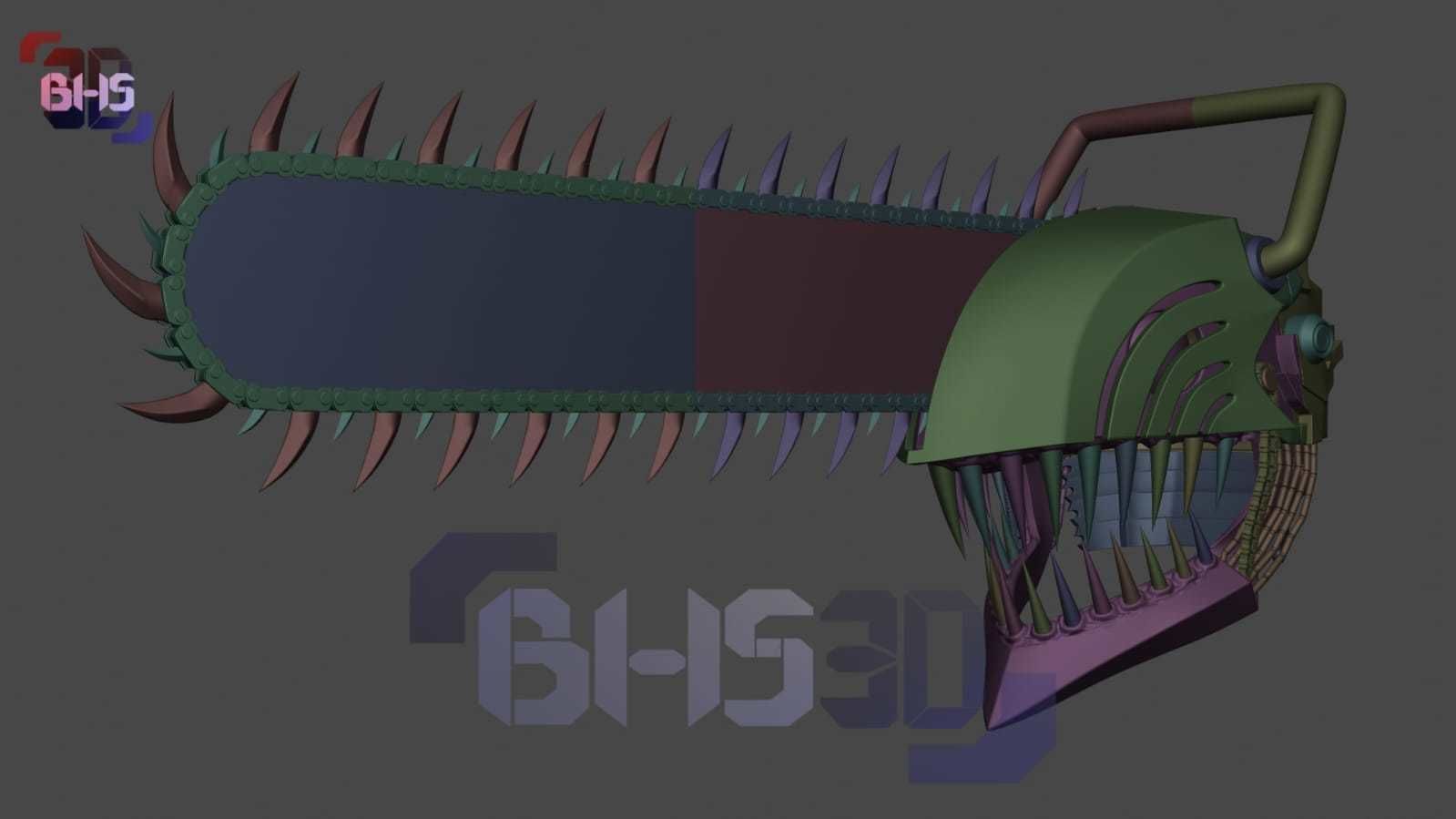 Chainsawman denji Helmet 3D print model_6