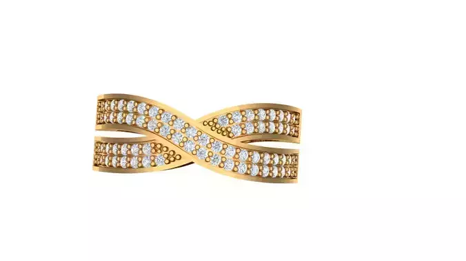 RINGGG gold ring with diamonds