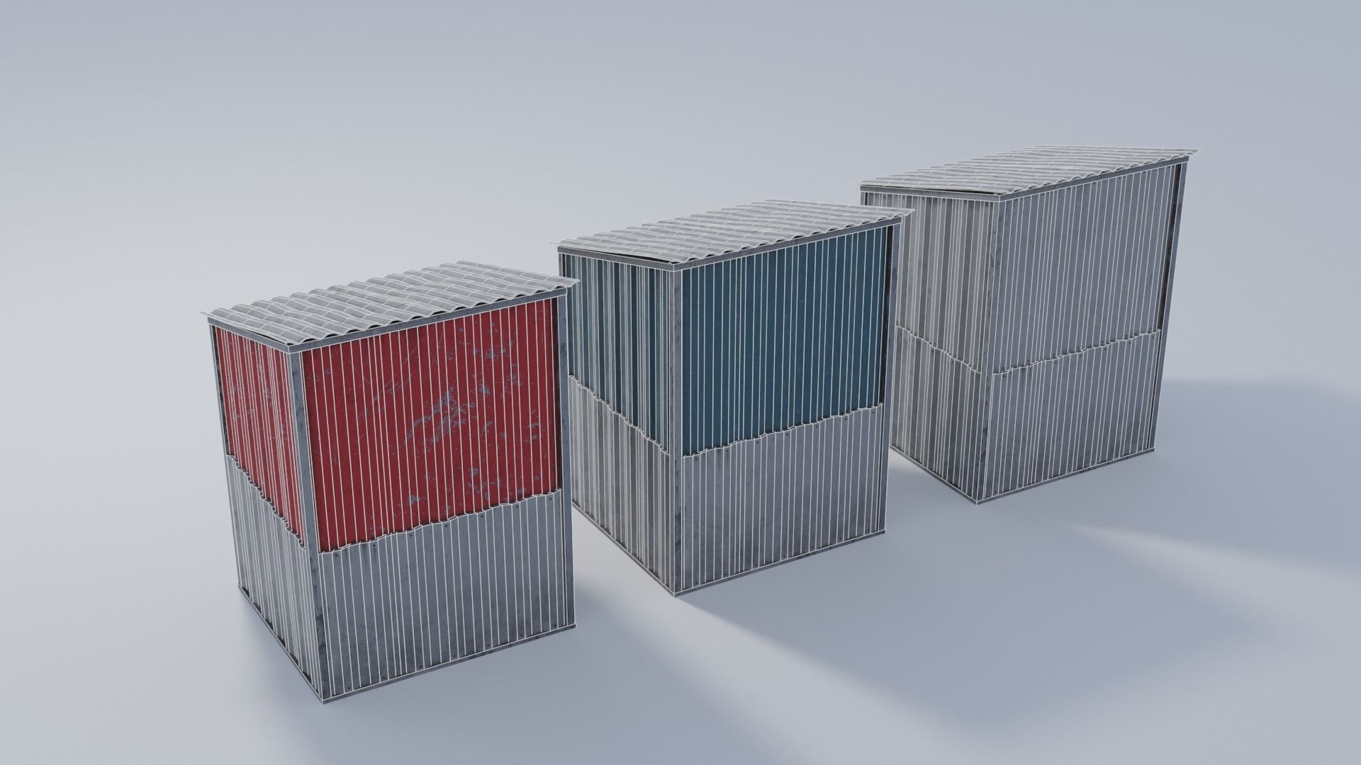 Utility Shed with 4K and 2K Textures Low-poly 3D model_5