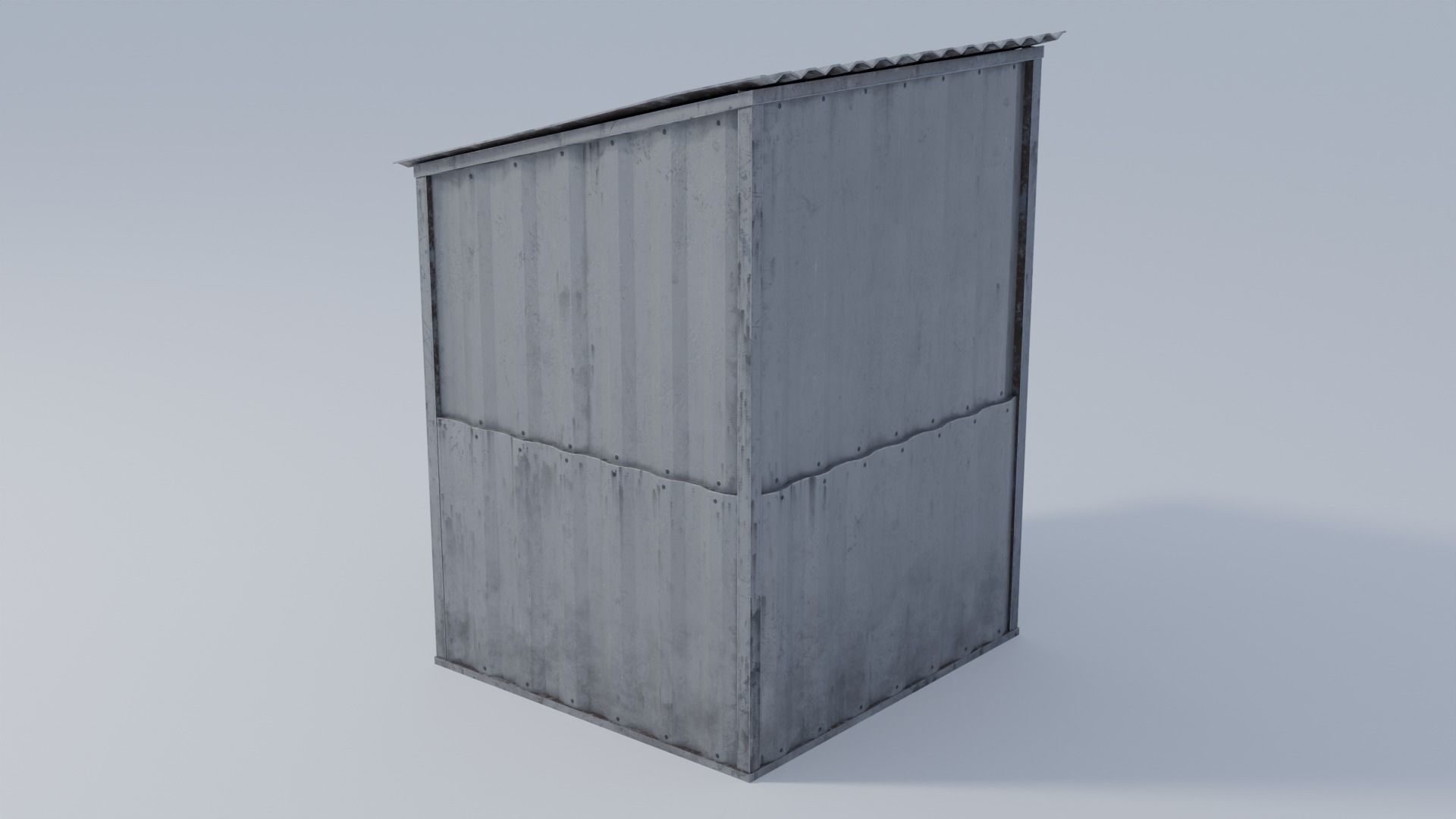 Utility Shed with 4K and 2K Textures Low-poly 3D model_8