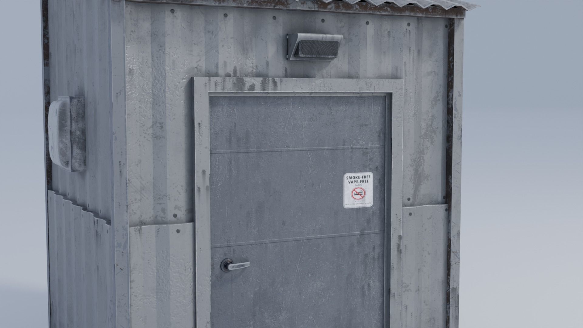 Utility Shed with 4K and 2K Textures Low-poly 3D model_1