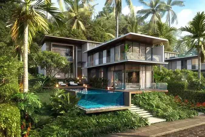 Tropical Villa Model 3D model Tropical Villa Model 3D model