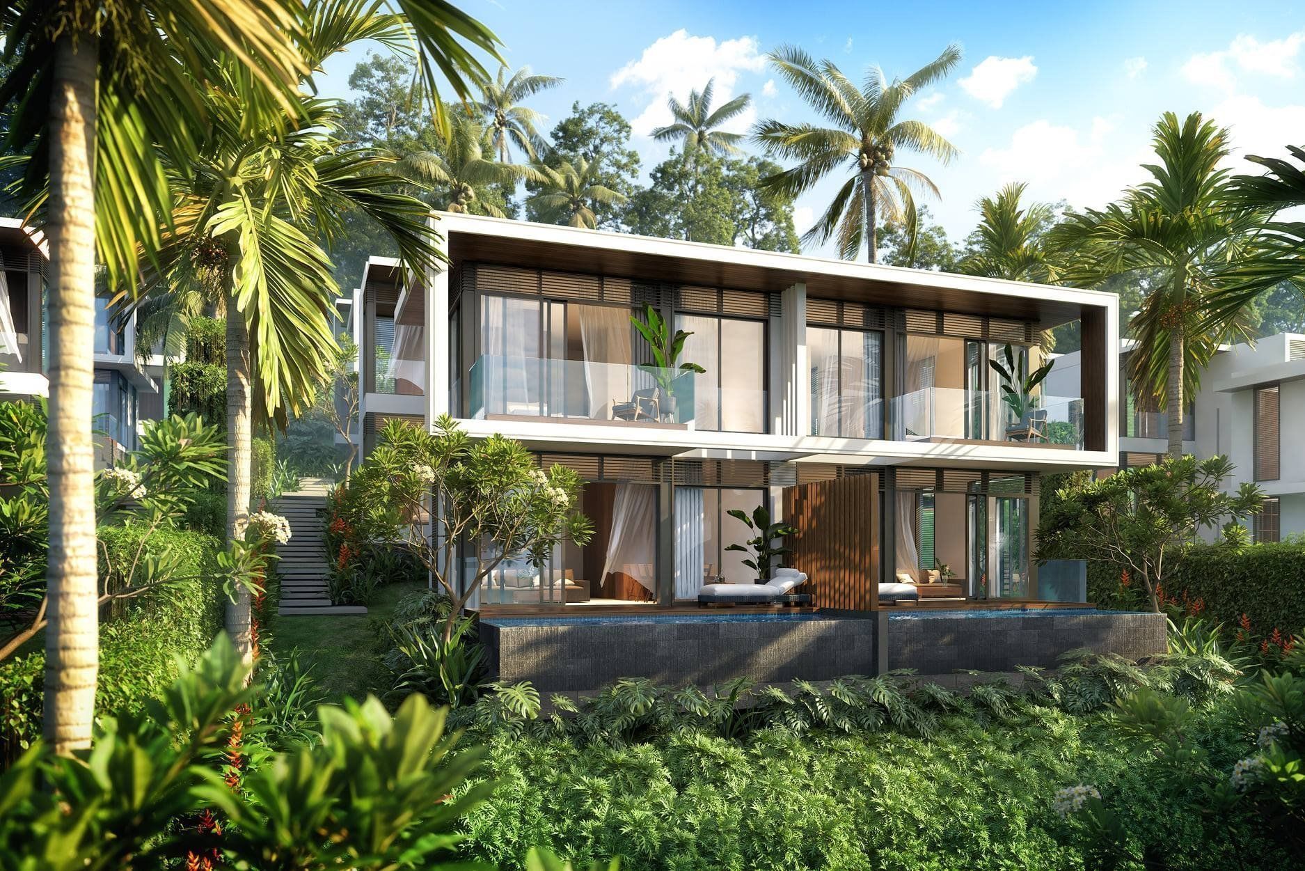 Tropical Villa Model 3D model_4