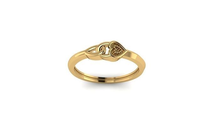 Gold Ring for Ladies 3D print model