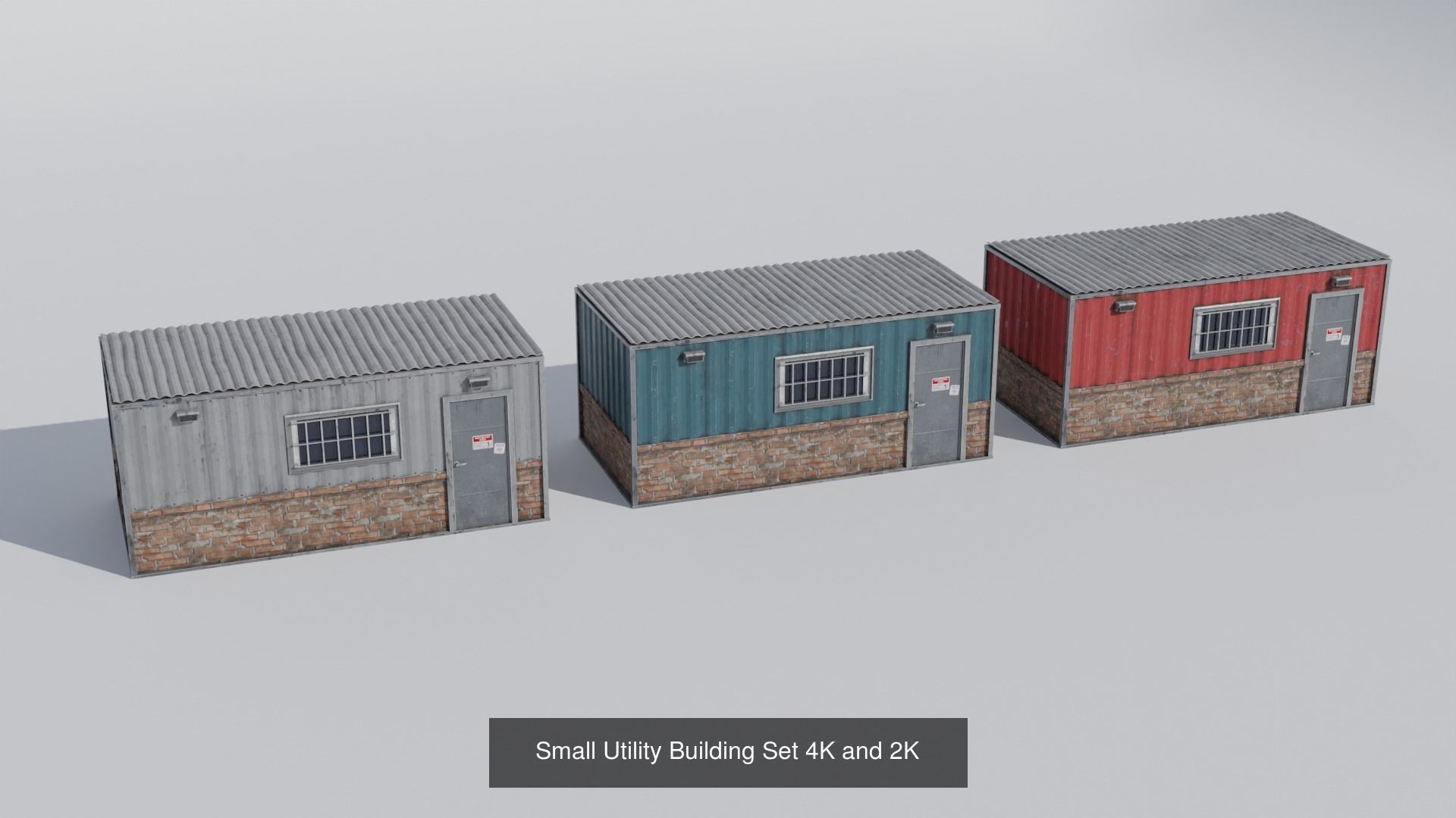Industrial Buildings Pack 4K and 2K 3D Model Collection_1