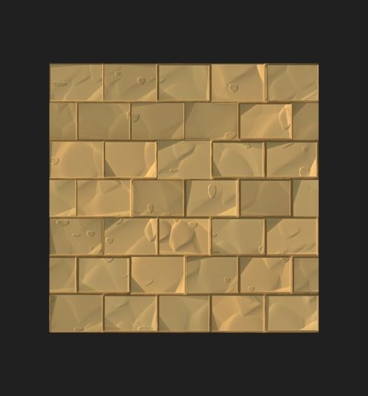 Seamless Stylized tile pbr material 4k Texture_4