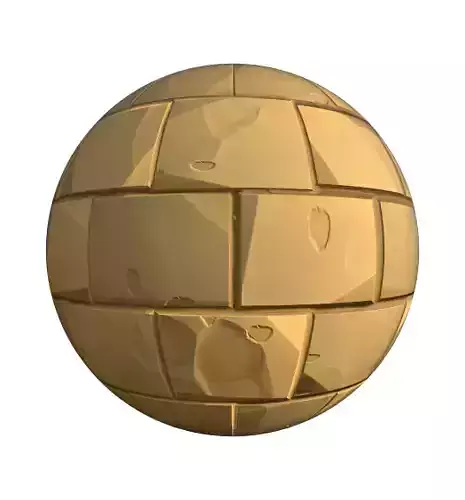 Seamless Stylized tile pbr material 4k