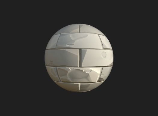 Seamless Stylized tile pbr material 4k Texture_1