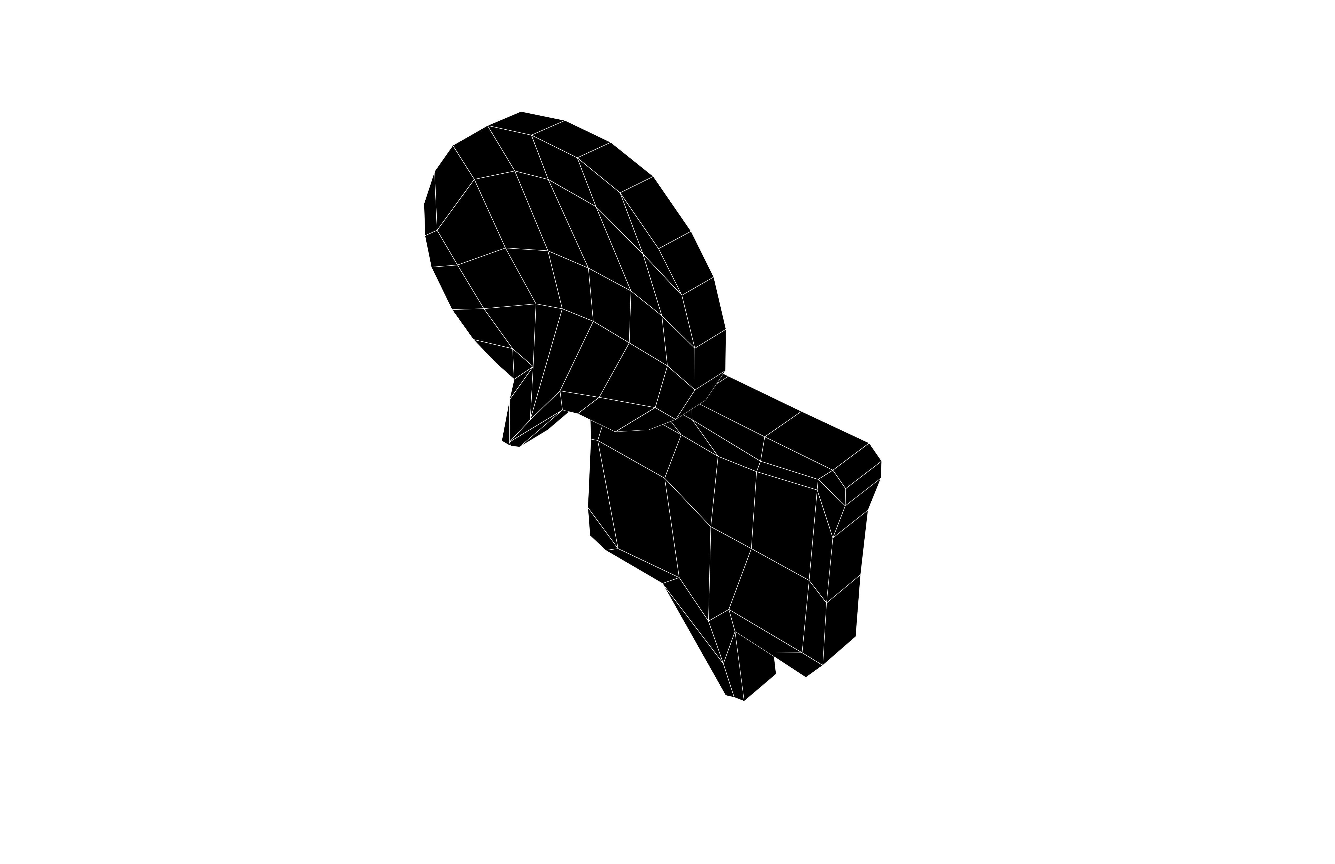 Speech Balloon v17 006 Low-poly 3D model_10