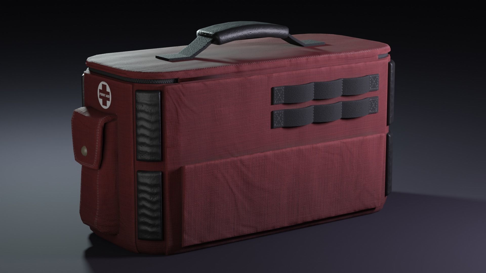 Game ready Medkit and Ammobag Low-poly 3D model_6