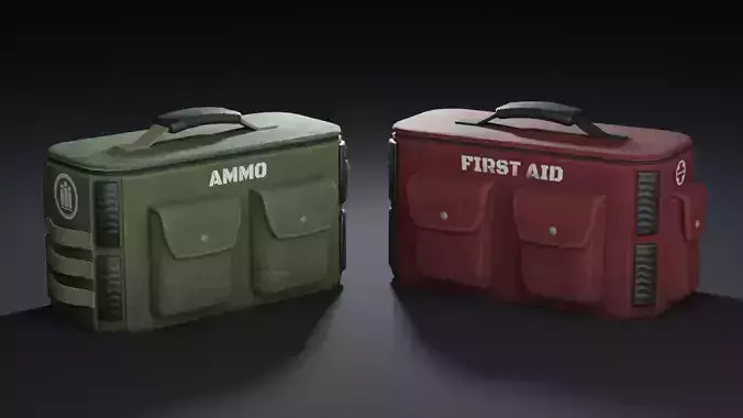 Game ready Medkit and Ammobag